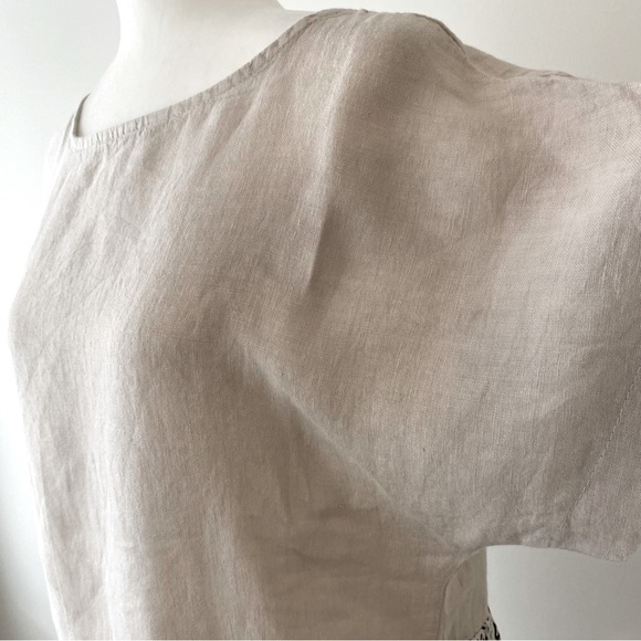 Neutral Linen Dress | Made in Italy - Picture 6 of 12